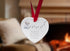 Clumber Spaniel Walk Beside Us Ceramic Heart